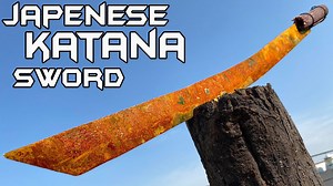 Rusted Japanese katana sword (kind of) - Best restoration