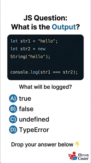 The new String() Mystery: What's the Output? ➡️ #coding #programming