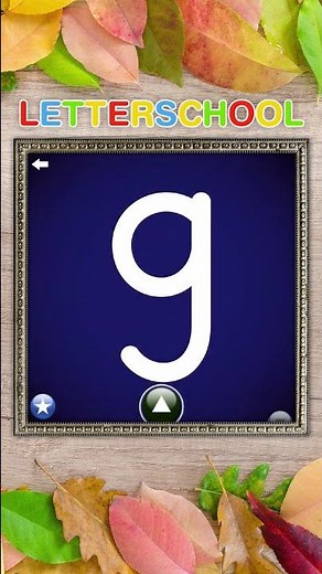 Learn to write Lowercase Letter G of the English Alphabet | Letter School ABC Games