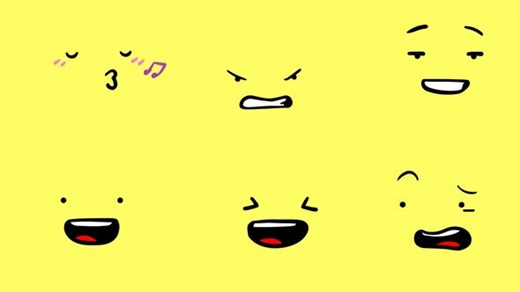 Cartoon Animated Face Pack 01