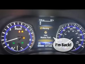 Windshield Washer Fluid light on my Infiniti Q50 and Q60