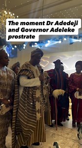 VIDEO: Moment Gov Adeleke, Davido’s father prostrated to their in-laws at Nicholas Adeleke’s wedding | Nigerian Tribune