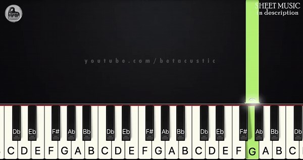 Golden - KPop Demon Hunters | SLOW BEGINNER PIANO TUTORIAL + SHEET MUSIC by Betacustic