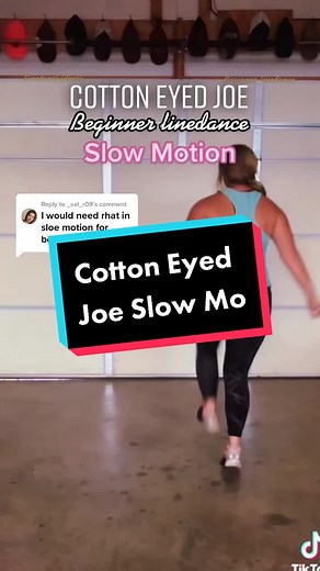 Slow Motion Cotton Eyed Joe Line Dance Fitness Tutorial