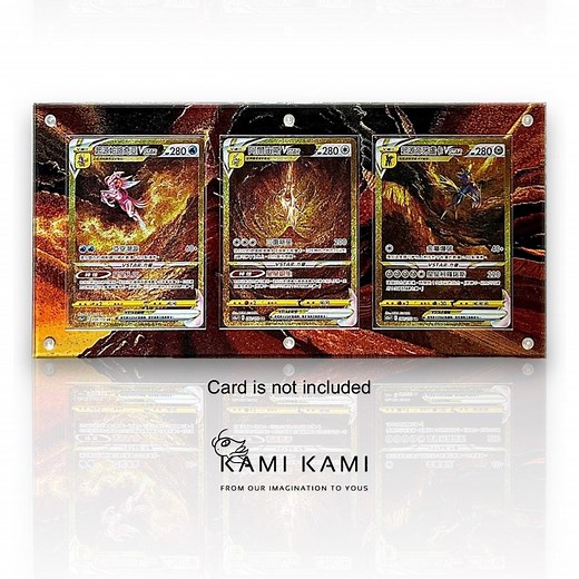 Palkia Vstar Dialga Vstar Arceus Vstar Gold Set Custom Pokémon Card Display Frame Case - Etsy