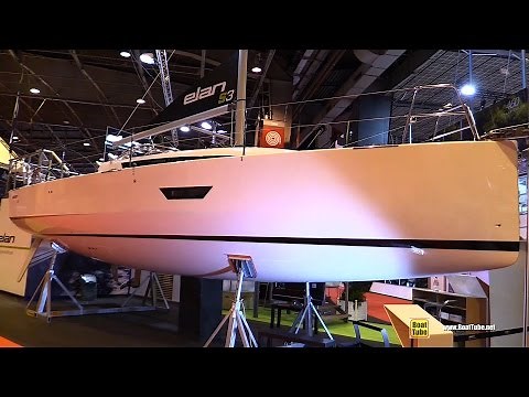 2017 Elan S3 Sailing Yacht - Deck, Hull and Interior Walkaround - 2016 Salon Nautique Paris