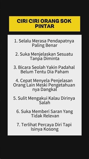 #shortvideo #fypyoutube#quotes ciri-ciri orang sok pintar