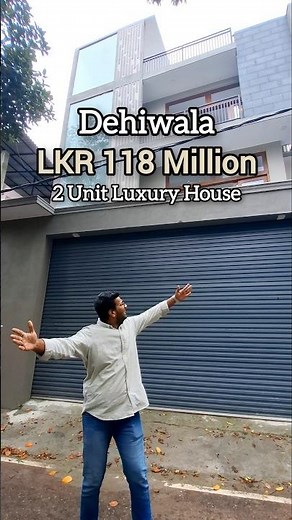 Brand new, two-unit luxury house for sale in prime Dehiwala! Beautiful design😍 #srilanka #realestate