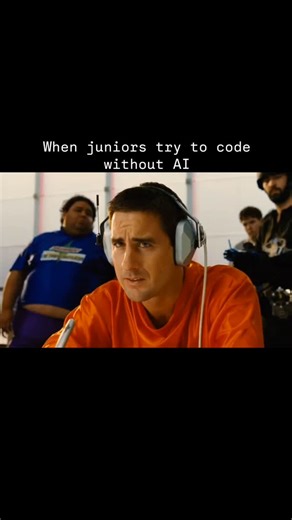 Developer Weirdness | IT humor on Instagram: "When juniors try to code without AI | | | | #webdevelopment #frontend #backend #javascript #typescript #reactjs #nodejs #codinglife #learntocode #developerlife #itukraine #it #itmemes #programming #programmer #fullstackdeveloper #fullstack #html #css #ukraine #stackoverflow #programmingmemes #programminghumor #програміст #softwareengineerlife #software #softwaredeveloper #softwareengineer #devlife"