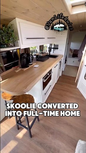 DIY Bus Conversion: Young Couple Builds Cozy Mobile Home