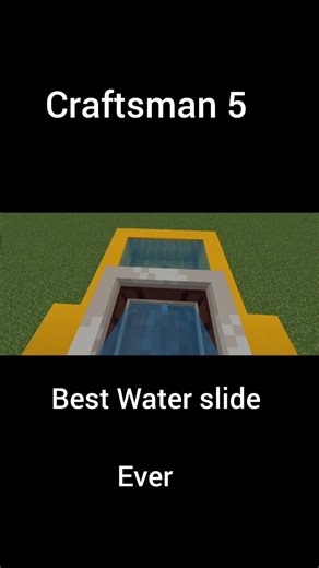 Craftsman 5 Best water slide ever #craftsman5 #minecraft #gaming #shortsfeed #ytshorts