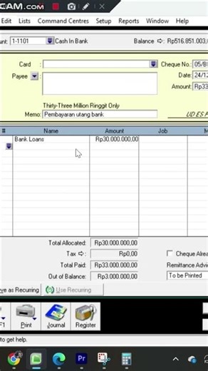 The Correct Way to Input Document 20 Transactions for Loan Installment Payments in MYOB | UKK 2026