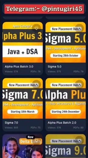Apna college batch free, sigma batch free, delta 9.0,sigma 12, alpha plus 7.0 #funnyexpression #dsa