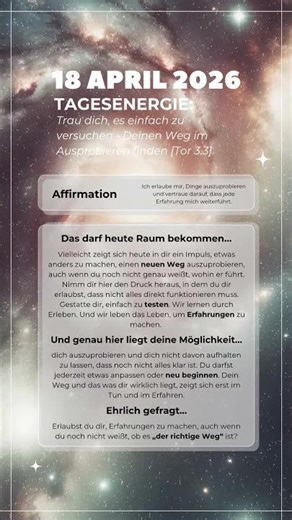 Trau dich, es einfach zu versuchen
