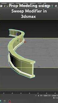 Create Stunning Prop using Sweep Modifier in 3dsmax | How to Model #3d #3dsmax