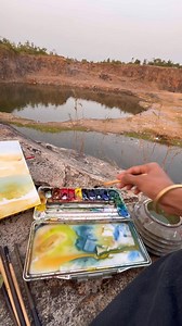 Watercolour painting ll live painting 🫶🏻❤️ | Vishal Hadal