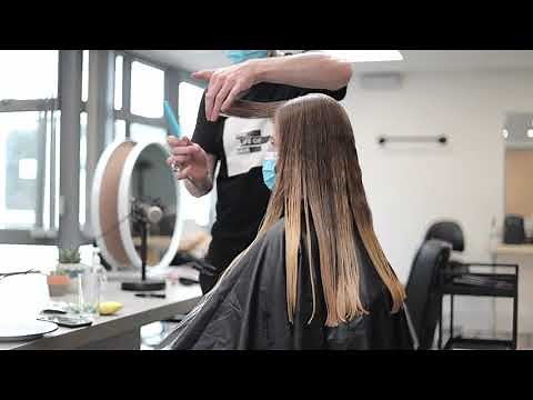 Long Bangs Fringe And Easy Face Shaping Layers Haircut