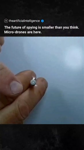 Artificial Intelligence | AI on Instagram: "The future of spying is smaller than you think. Micro-drones are here."