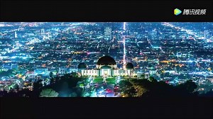 洛杉矶城市夜景，延时摄影4K超级高清的