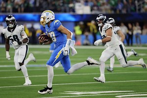 Justin Herbert calls own number to lead Chargers past Eagles: ‘Make something happen’