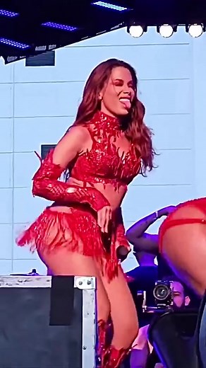 Anitta's Captivating Live Performance in Red Sequined Outfit