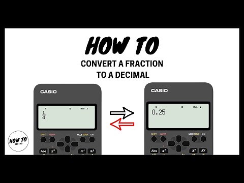 How To Convert a Fraction to a Decimal on a Calculator | Casio fx - 82AU ||