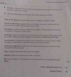 Compile a report to show how the investigation was conducted. T... | Filo
