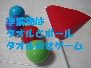 デイサービス レクリエーション ボールタオルのせ 高齢者 介護 室内遊び party game