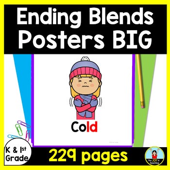 Ending Blends Poster - Final Blends Phonic Slides