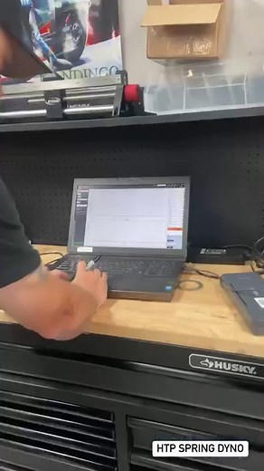 Getting the springs ready for XDA with our LABA7 Spring Rate Dyno! Utilizing technology for maximum results! #HTP •• #laba #htp #htppower #tunedbytowner #xda #spring #dyno #testing #machine #innovation #technology #racing #dragracing #motorcycles | HTP Performance Racing
