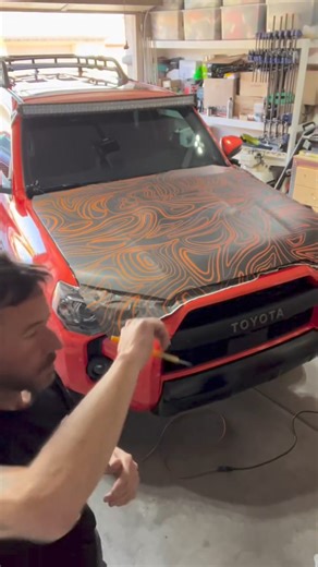 Toyota 4Runner Wrapped in Metro Wrap Damascus Orange Vinyl Want to be featured on our profile? 🌟 Tag your reels with #metrorestyling #metrorestyling #paintisdead #carwrap #carwraps #vinylwrap #vinylwraps #carwrapping #vinylwrapping #vehiclewraps #vehiclewrap #toyota #toyotawrap #metrowrap #customwrap #damascus #damascuswrap | MetroRestyling.com
