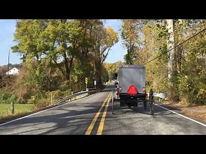Amish Funeral Procession in Lancaster County, PA