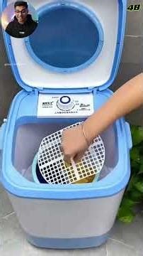 🌀 “Kapde dhona ab hua super easy!”“Mini Washing Machine – Chhota Size, Bada Kaam!”