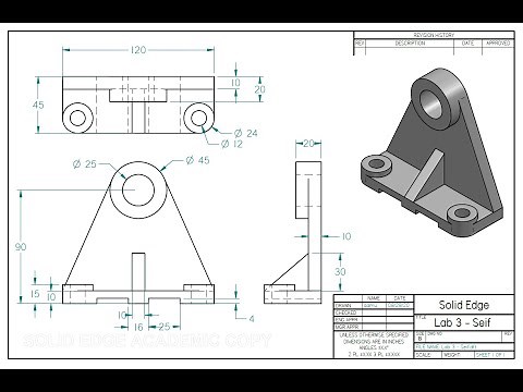 Learning Solid Edge - the basics - Lab 3
