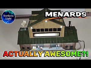 This Menards HO Scale Lighted & Animated Plumbing Warehouse is AWESOME!