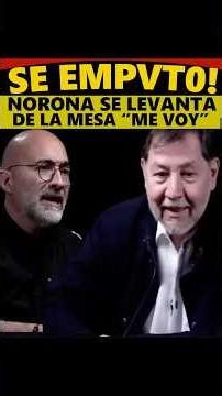 ¡NOROÑA SE PARA Y SE VA DEL SET Y MANDA A CSM A CONDUCTOR DE LA DERECHA! #morena #claudiasheinbaum