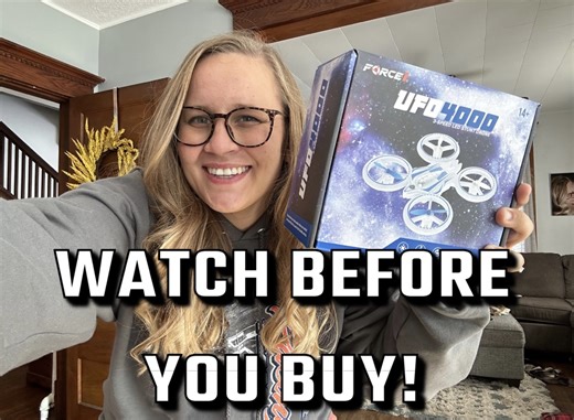 Watch Honest Review Force1 UFO 3000 LED Mini Drone for Kids on Amazon Live