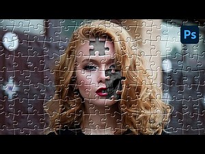 Photoshop Tutorial: How to Make a PUZZLE from a photo.