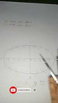 How to draw ellipse by arc of Circle method/draw ellipse by arc of Circle method/engineering drawing