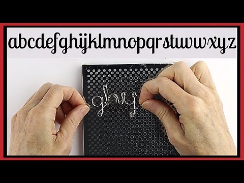 DIY Wire Alphabet Letters // Artistic Wire Deluxe Jig Kit Tutorial