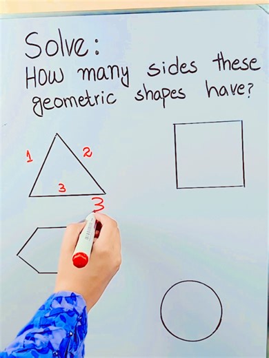 Sides of Geometric Shapes #math #sides #geometric #shapes #circles