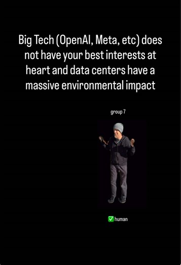 group 7 knowledge / pass it on /// big tech (openAI, meta, etc) does not have your best interests at heart and data centers have a massive environmental impact #ai #artificialintelligence #group7 #g7
