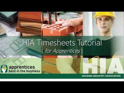 Online Timesheet Tutorial for Apprentices