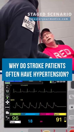 118K views · 318 reactions | Why do stroke patients often have hypertension? 類 Visit the bookstore in our bio and check the 100 Patient Scenario Book! #paramedicstudent #emtstudent #emtschool #emt #emtlife #paramedic #paramedicschool #paramedicos #paramediclife #paramedicscience #paramedical | Master Your Medics | Facebook