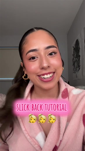 Slick Back Hairstyle Tutorial for Thick Hair