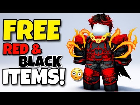 HURRY! GET FREE RED AND BLACK ITEMS ON ROBLOX & FREE AVATARS (2026) 🔥