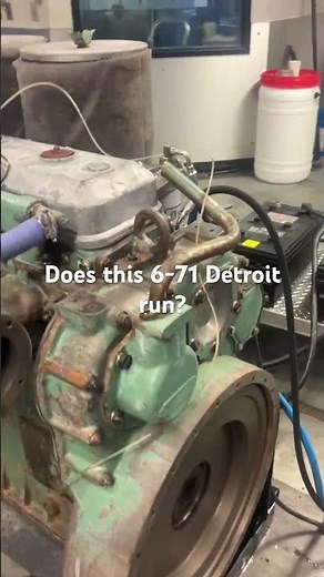 Detroit Diesel 6-71 test run #marinediesel #dieselengine #detroitdiesel #mechanic