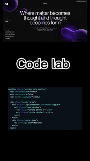 Futuristic Webpage ✨ | HTML CSS JS #coding #3danimation #programming #creativecoding