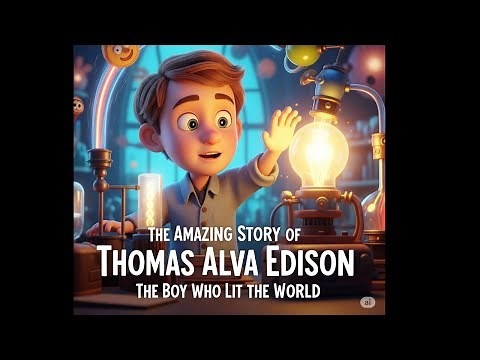 Thomas Edison’s Amazing Journey 💡 | The Boy Who Lit the World | Inspirational Kids Story