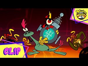 Sylvia and Peepers freeze Dominator's ship core (My Fair Hatey) | Wander Over Yonder [HD]